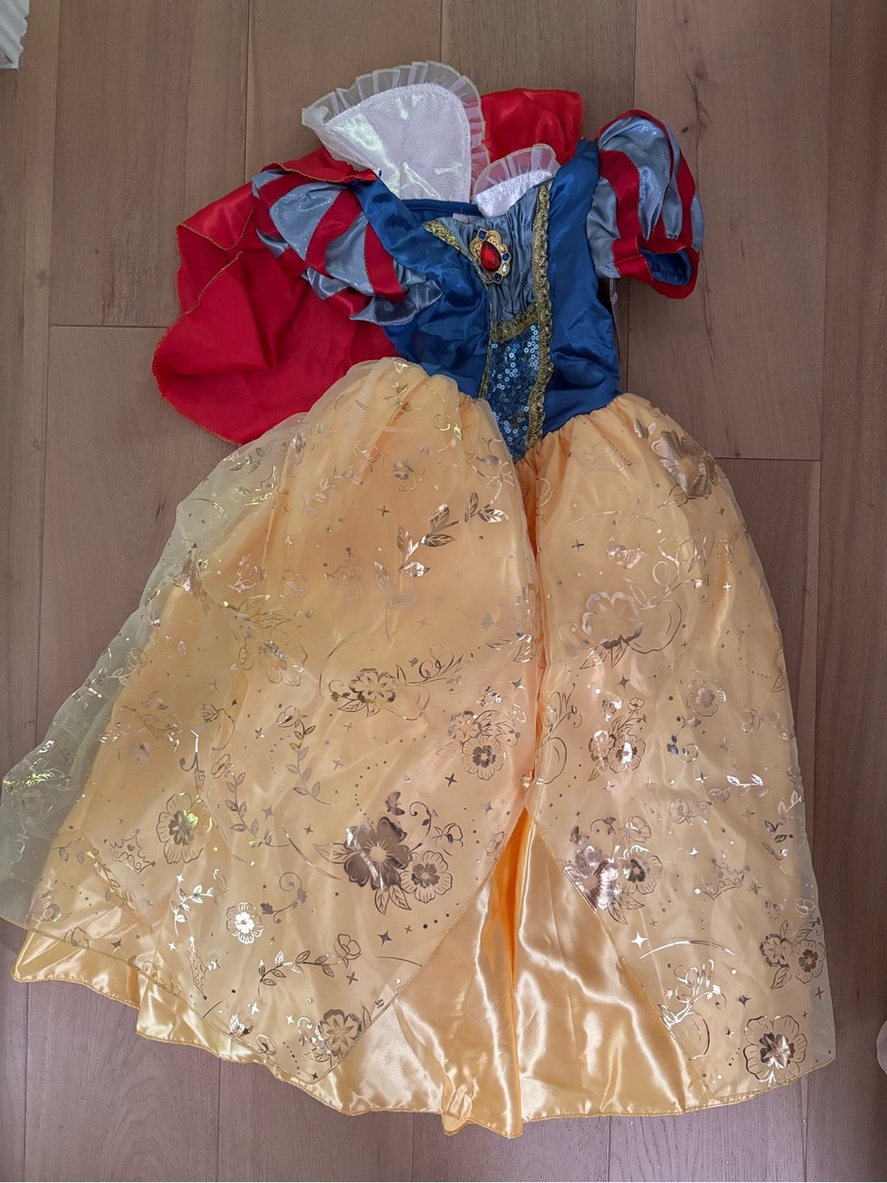 Disney Snow White-Inspired Yellow Blue Red Princess Dress